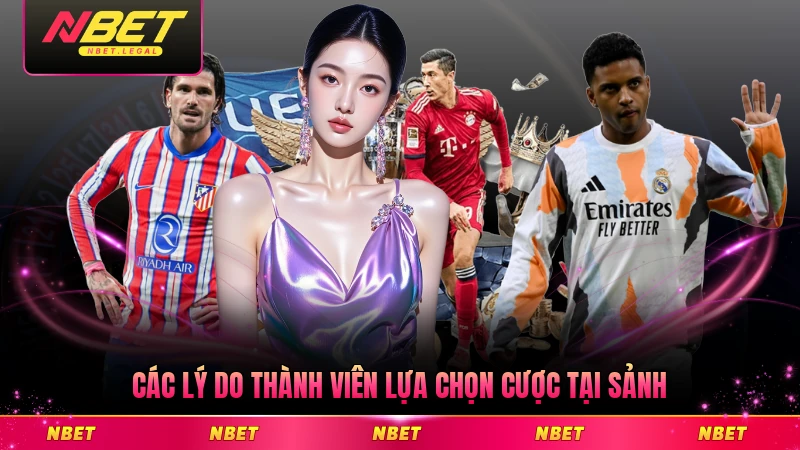 Các lý do thành viên lựa chọn cược tại sảnh của NBET uy tín